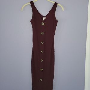 Maroon dress button down